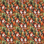 Popeline de coton Christmas Santa Claus - Ribes y Casals