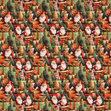 Popeline de coton Christmas Santa Claus - Ribes y Casals