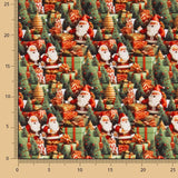 Popeline de coton Christmas Santa Claus - Ribes y Casals