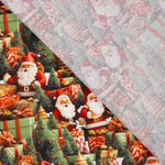 Popeline de coton Christmas Santa Claus - Ribes y Casals