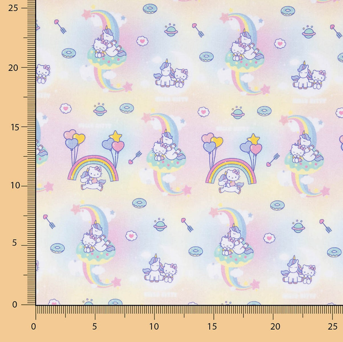 Popeline sous licence Hello Kitty et Pony - Ribes y Casals