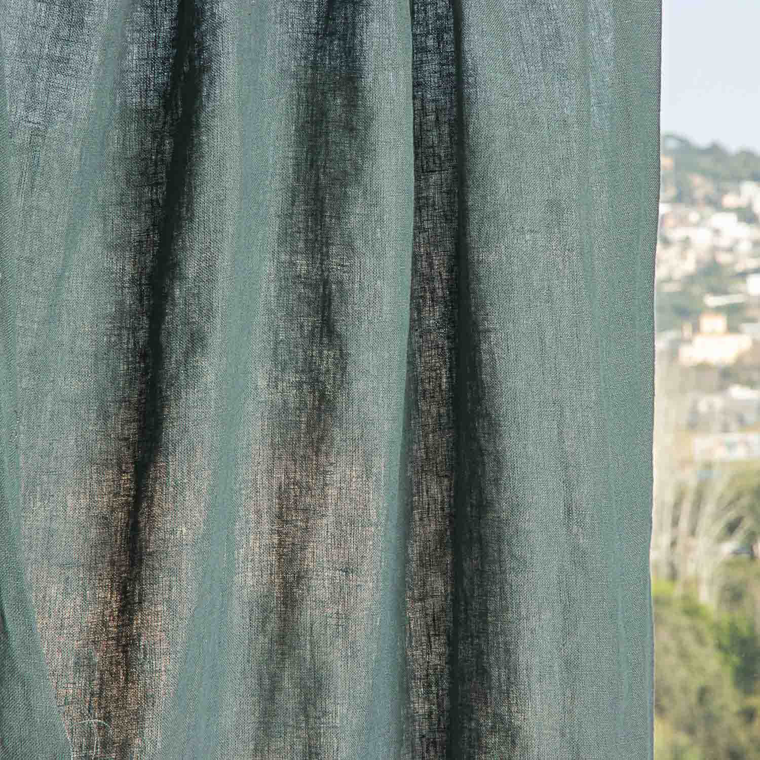 Lin 100 % vert – Largeur 300 cm - Ribes y Casals