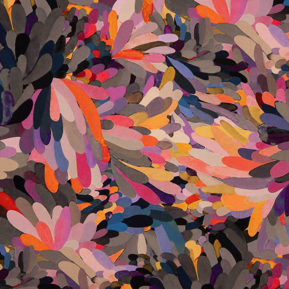 Tissu viscose imprimé fleurs Aurora - Ribes y Casals