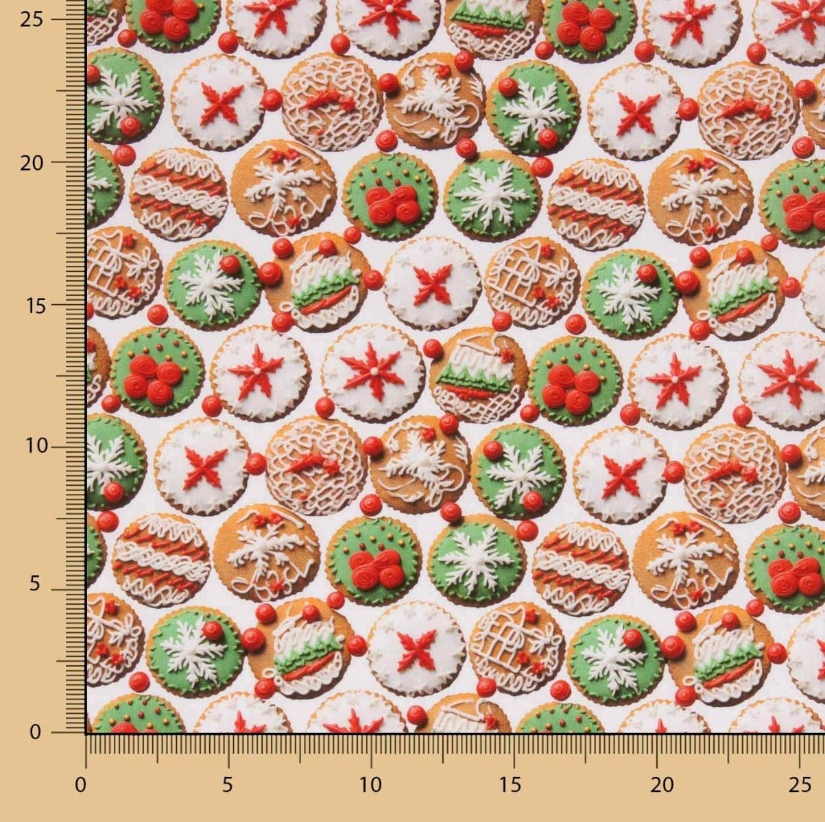 Popeline de coton Christmas Cookies - Ribes y Casals