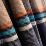 Tissu pour manteau à carreaux sable - Ribes y Casals