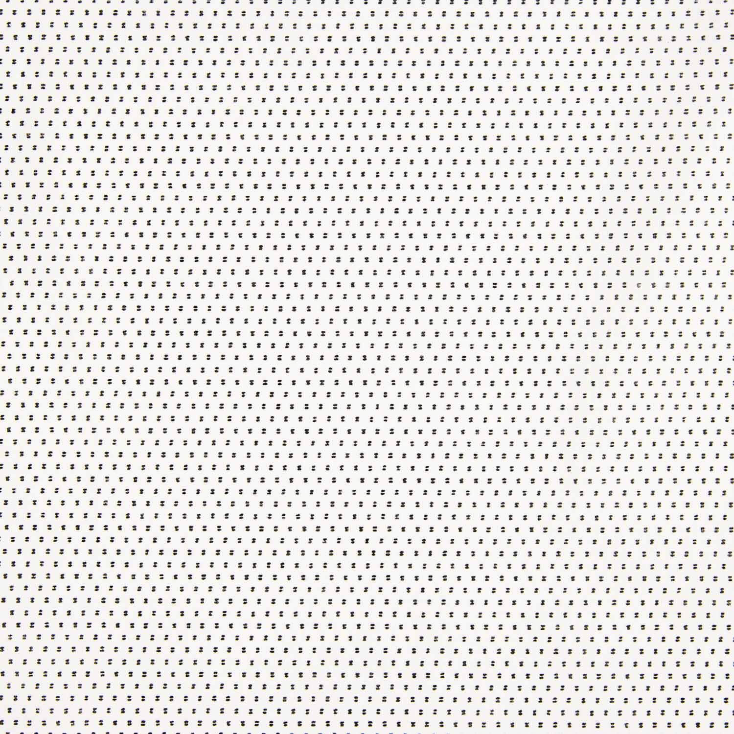 Popeline de coton Micro Geo Noir - Ribes y Casals