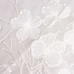 Robe de mariée en tulle blanc avec fleurs brodées « Elegance » - Ribes y Casals