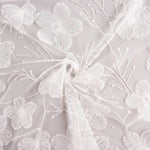 Robe de mariée en tulle blanc avec fleurs brodées « Elegance » - Ribes y Casals