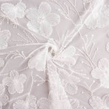 Robe de mariée en tulle blanc avec fleurs brodées « Elegance » - Ribes y Casals