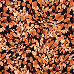 Crêpe de viscose Bruma – Imprimé orange vif - Ribes y Casals
