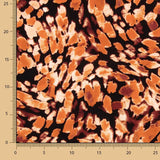 Crêpe de viscose Bruma – Imprimé orange vif - Ribes y Casals