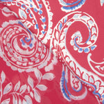 Mousseline de viscose corail Paisley - Ribes y Casals