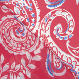 Mousseline de viscose corail Paisley - Ribes y Casals