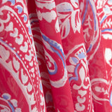 Mousseline de viscose corail Paisley - Ribes y Casals