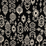 Viscose Bambula imprimée Ikat Nocturno - Ribes y Casals