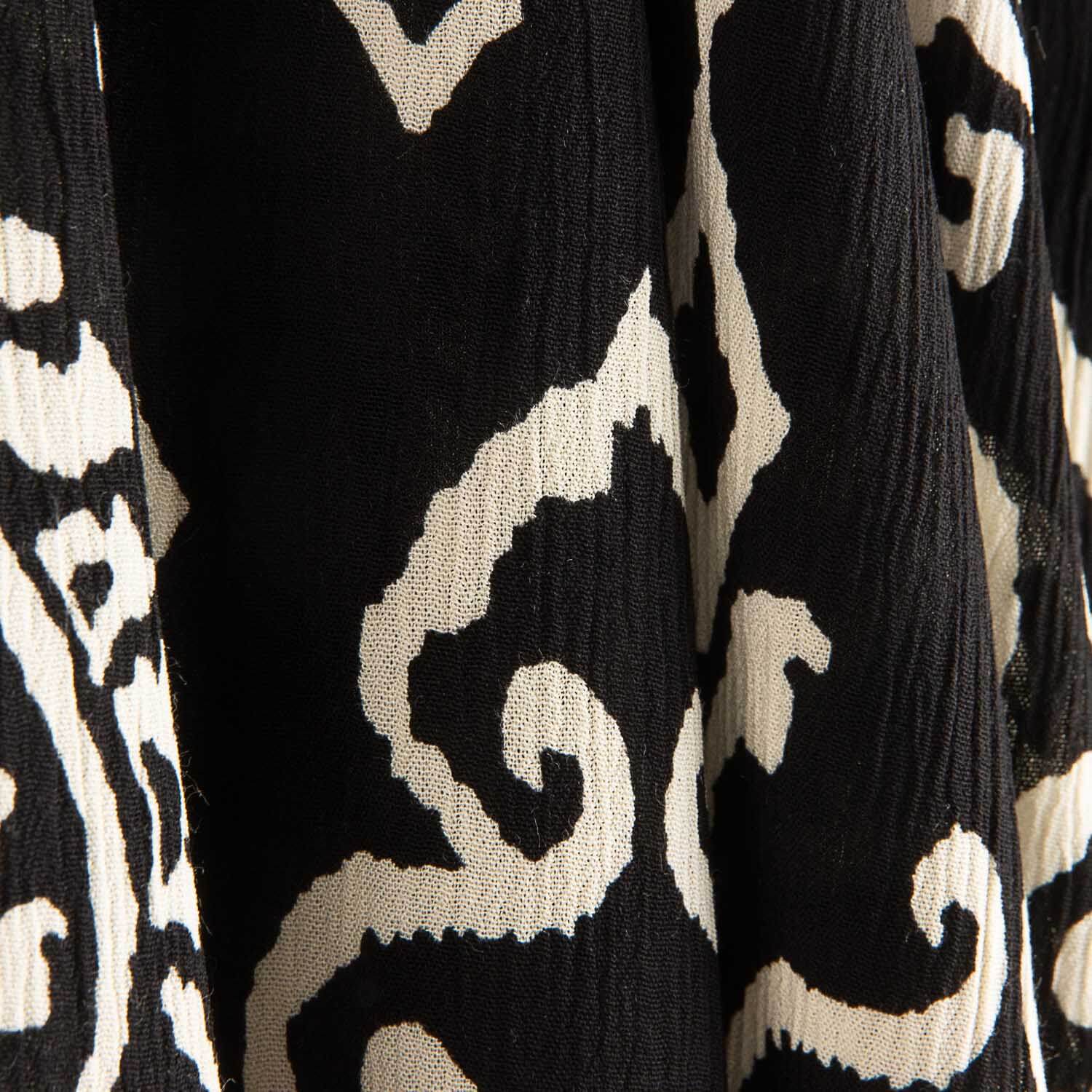 Viscose Bambula imprimée Ikat Nocturno - Ribes y Casals