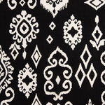 Bambula en viscose imprimée, motif ethnique monochrome - Ribes y Casals