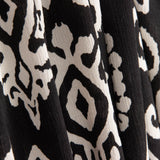Bambula en viscose imprimée, motif ethnique monochrome - Ribes y Casals