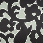 Satin de viscose Jardin nocturne vert et noir - Ribes y Casals