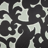 Satin de viscose Jardin nocturne vert et noir - Ribes y Casals