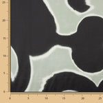 Satin de viscose Jardin nocturne vert et noir - Ribes y Casals