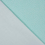 Percal imprimé à pois blancs et turquoise - Ribes y Casals