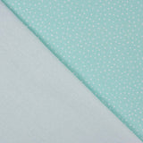 Percal imprimé à pois blancs et turquoise - Ribes y Casals