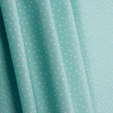 Percal imprimé à pois blancs et turquoise - Ribes y Casals