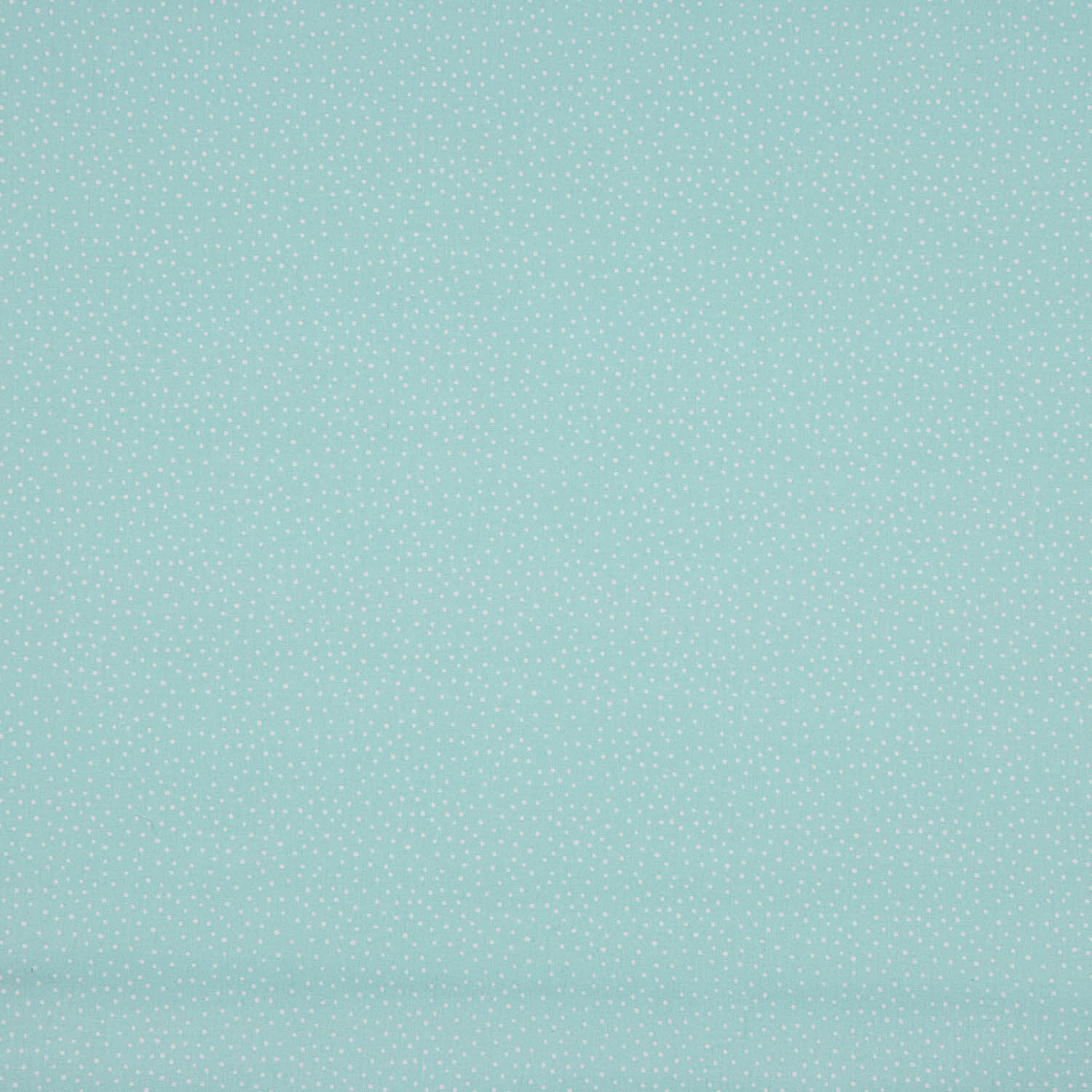 Percal imprimé à pois blancs et turquoise - Ribes y Casals