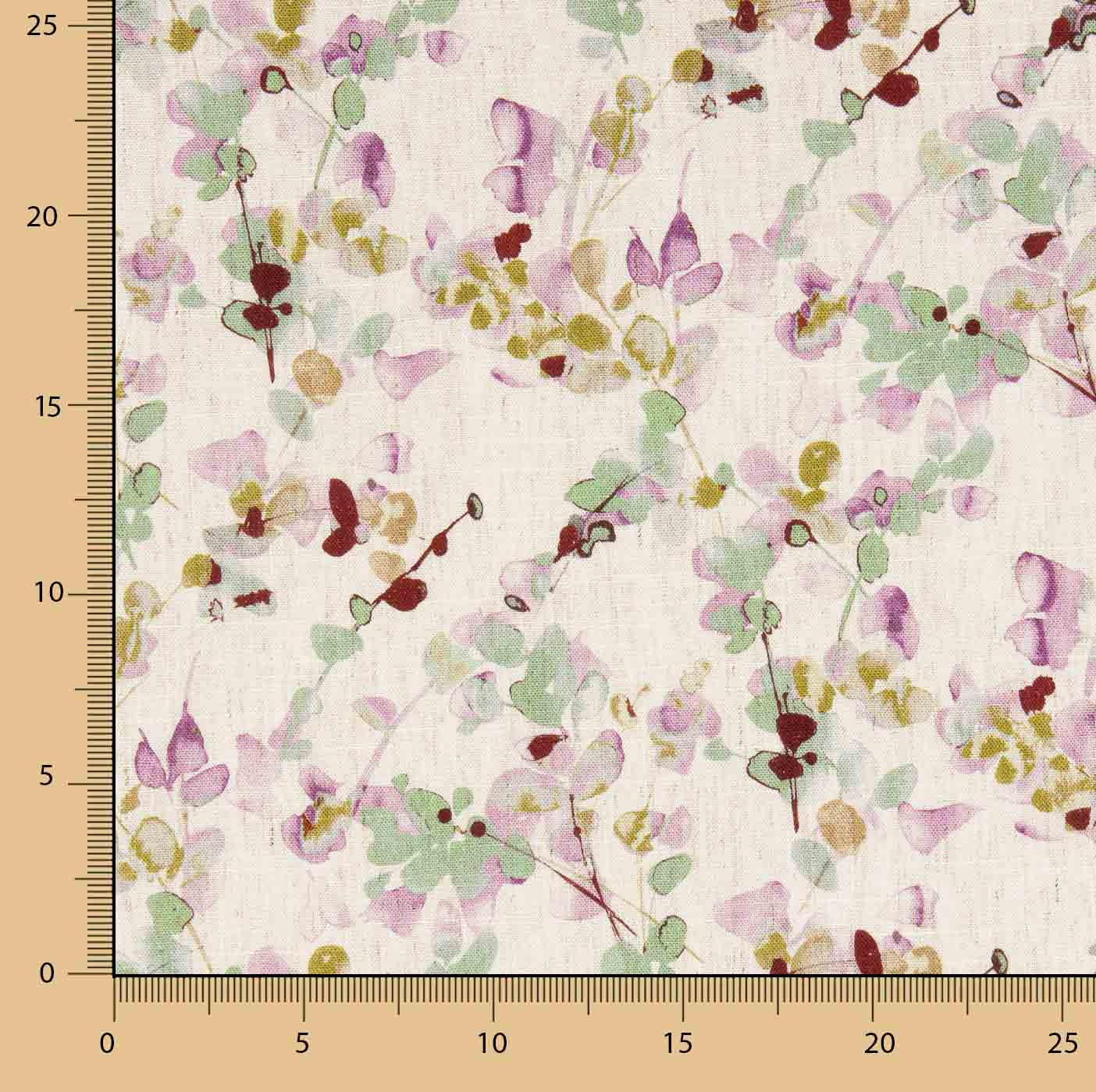 Viscose et lin Imprimé floral artistique - Ribes y Casals