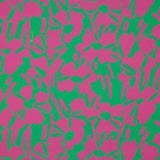 Floral Pop rose et vert viscose - Ribes y Casals