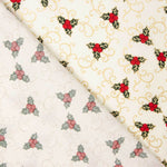 Popeline Noël Ecru Bouquet - Ribes y Casals