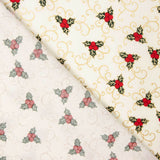 Popeline Noël Ecru Bouquet - Ribes y Casals