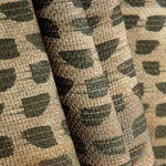 Lin et jute imprimé botanique vert - Ribes y Casals