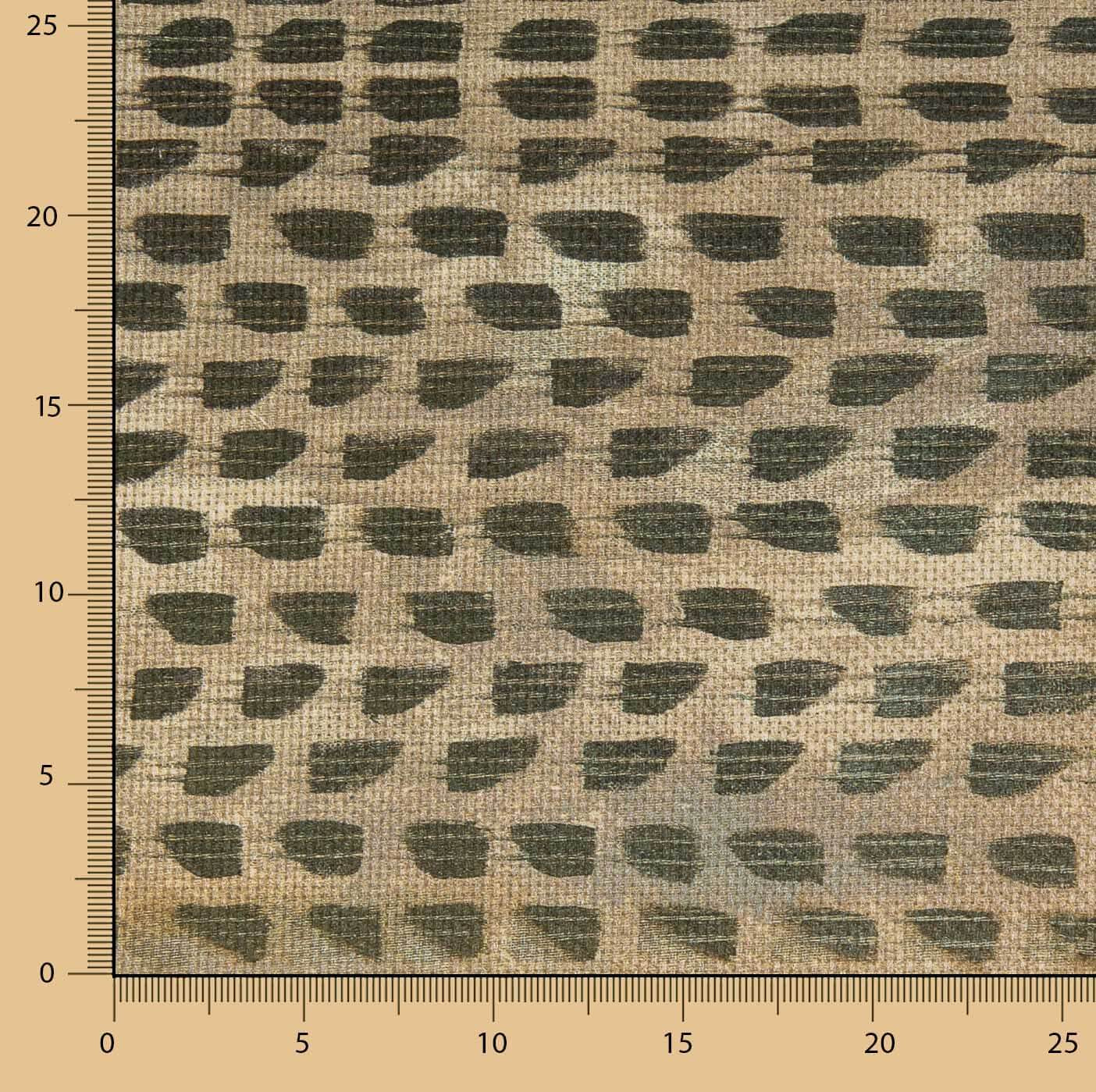 Lin et jute imprimé botanique vert - Ribes y Casals