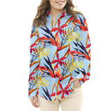 Tissu Satin Soie Naturel  Fleurs Bleu - Ribes y Casals