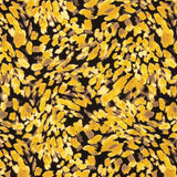 Crêpe de viscose Bruma – Imprimé moutarde doré - Ribes y Casals