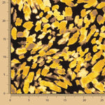 Crêpe de viscose Bruma – Imprimé moutarde doré - Ribes y Casals