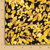 Crêpe de viscose Bruma – Imprimé moutarde doré - Ribes y Casals