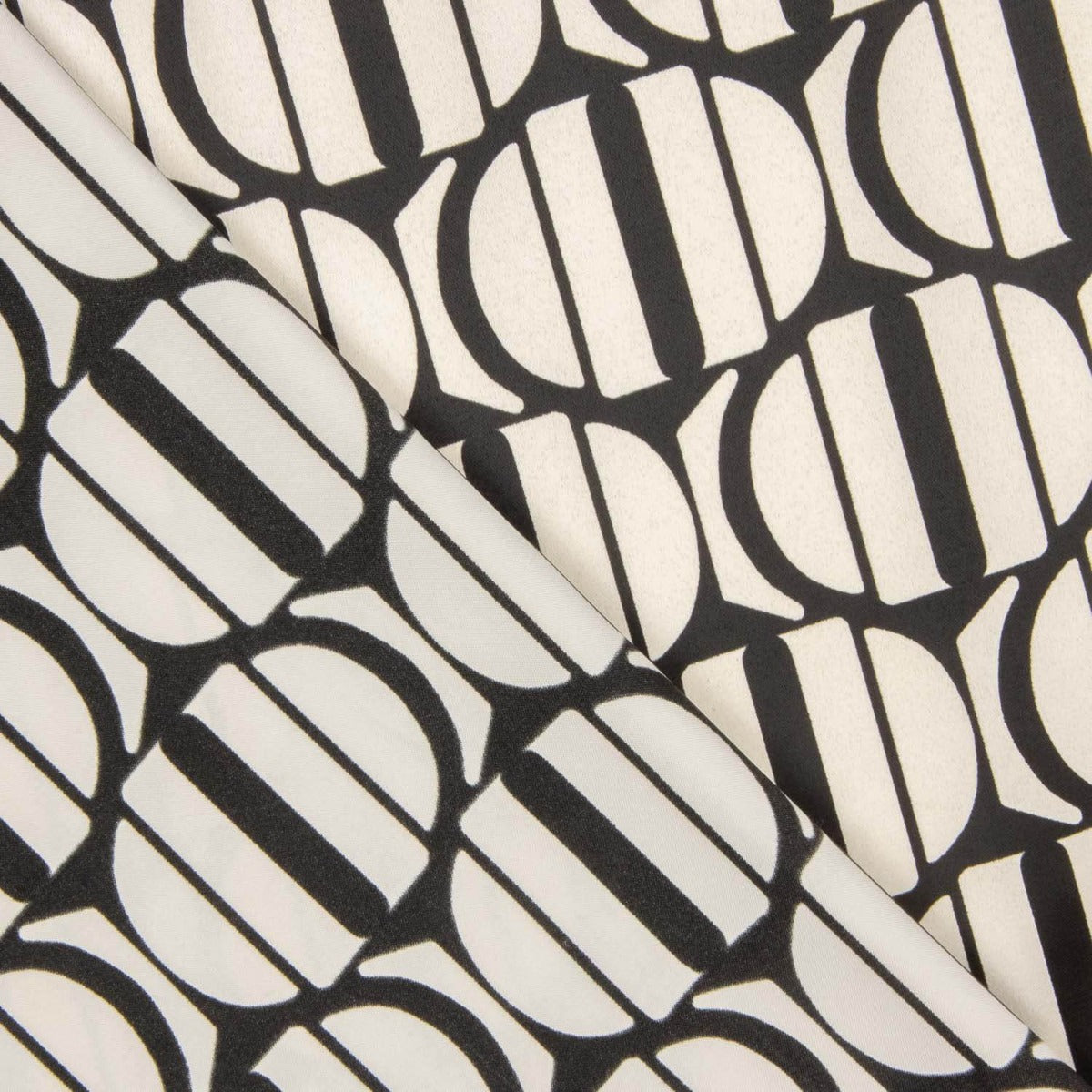 Satin de polyester Géométrique Rétro - Ribes y Casals