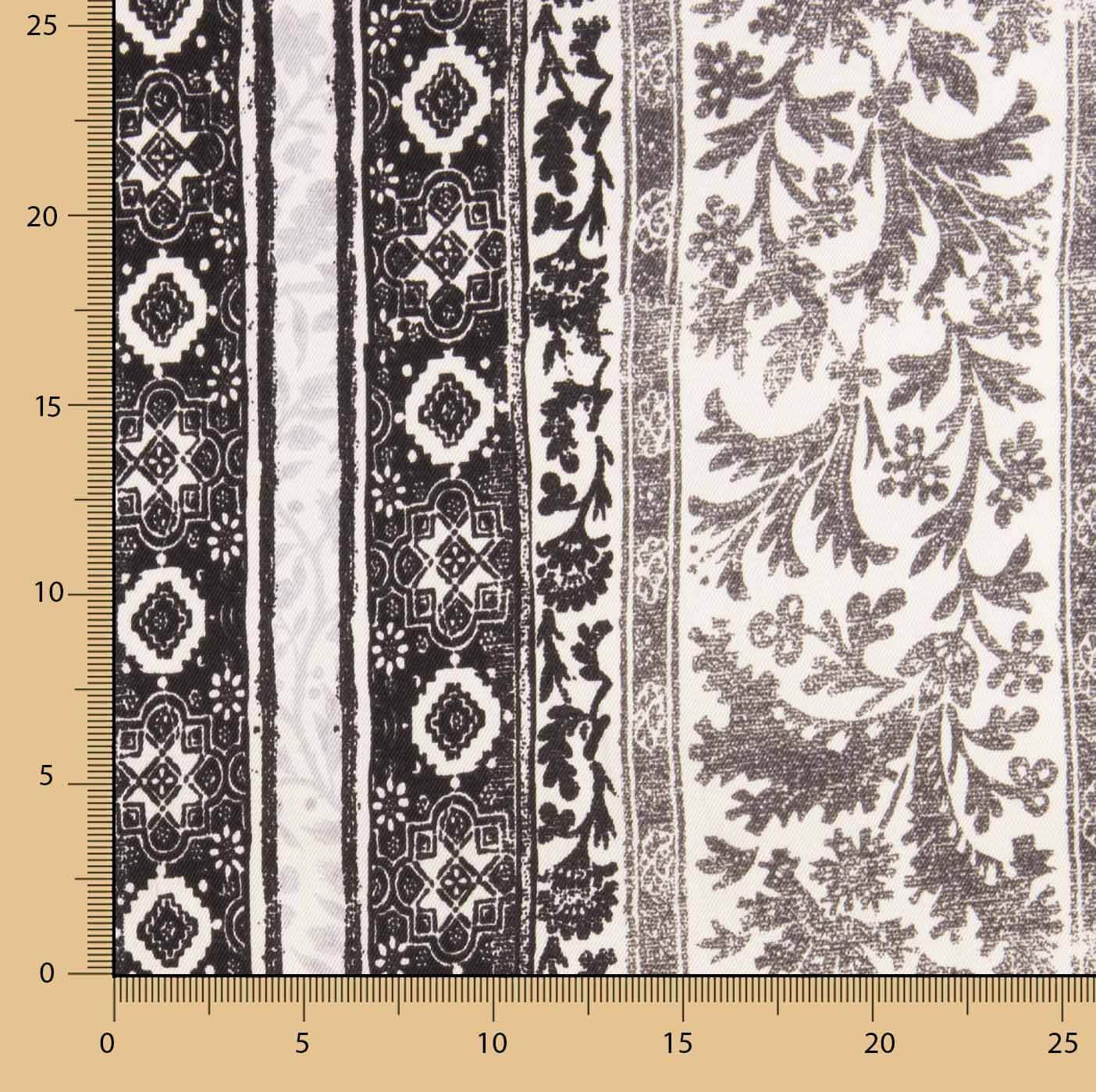 Satin de polyester imprimé cachemire classique - Ribes y Casals