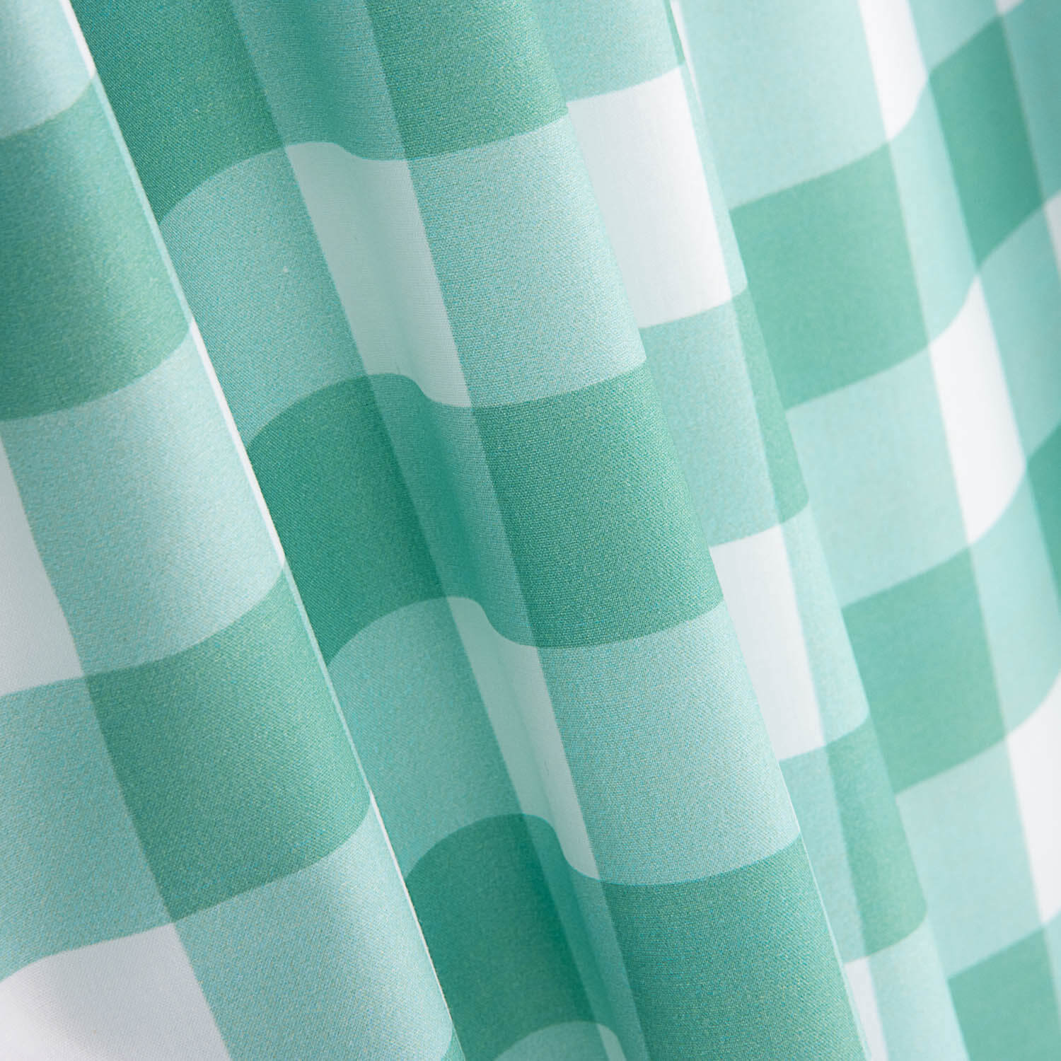 Percal imprimé à carreaux verts - Ribes y Casals