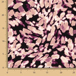 Crêpe de viscose Bruma – Imprimé mauve et rose pâle - Ribes y Casals