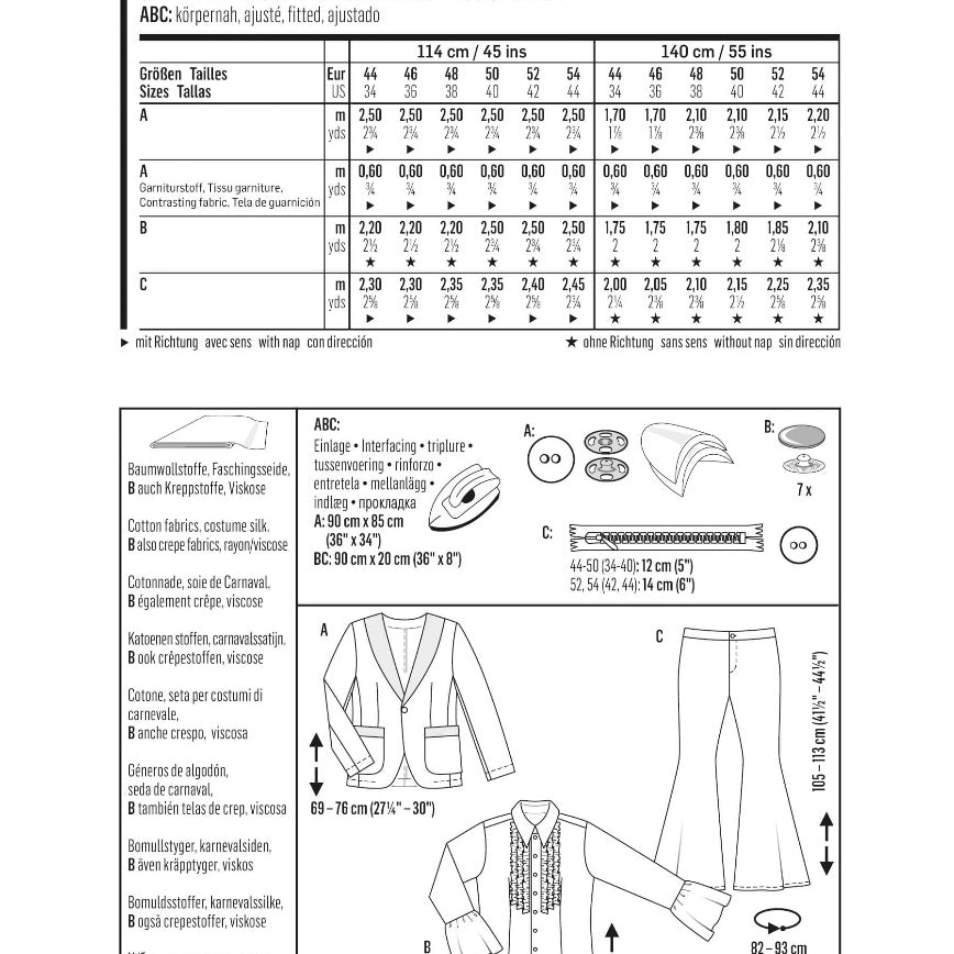 Patrón Burda 2374 Años Setenta - Ribes y Casals
