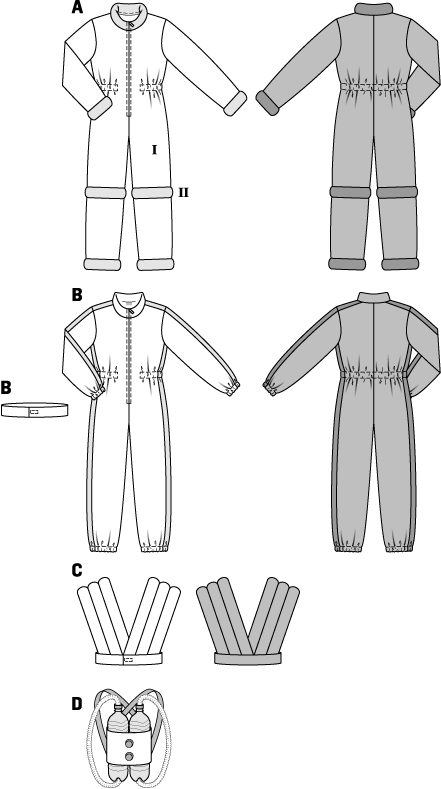 Patrón Burda 2379 Astronauta - Ribes y Casals