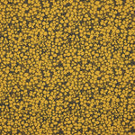 Crêpe de viscose rétro à fleurs moutarde - Ribes y Casals