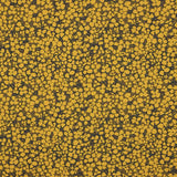 Crêpe de viscose rétro à fleurs moutarde - Ribes y Casals