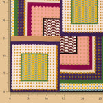 Viscose plate à motif géométrique pop - Ribes y Casals