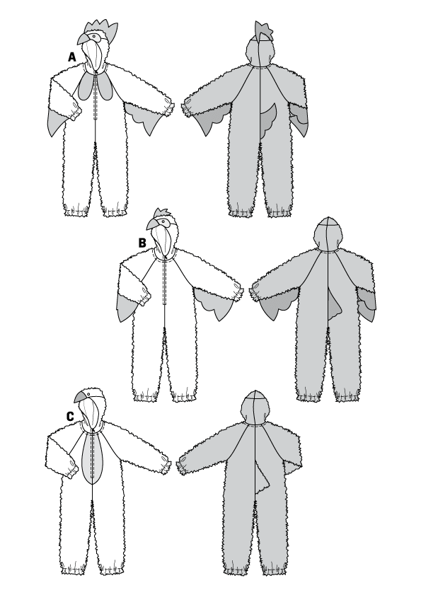 Patrón Burda 2425 Pollitos - Ribes y Casals