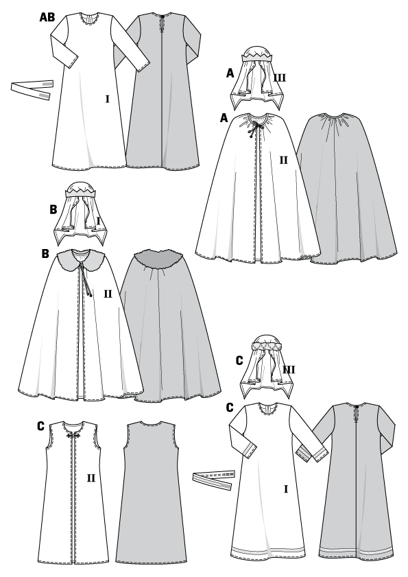 Patrón Burda 2438 Reyes Magos - Ribes y Casals